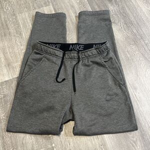 Nike Men’s  DRI - FIT Sweatpants Pull-up Gray /Black Size Small (28x29)